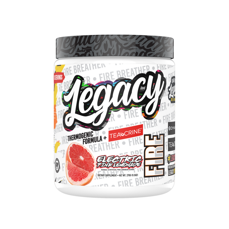 Legacy Fire Thermogenic Pre-Workout, Electric Pink Lemonade, 270g